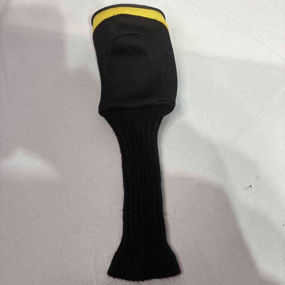 No Limits Protect Golf Club Cover Black‎ Yellow Knit Sick Style Club Protector